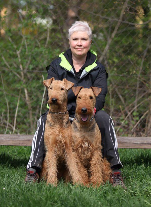 Cvičitelka se svými psy